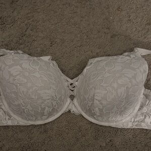 Torrid White Lace Bra